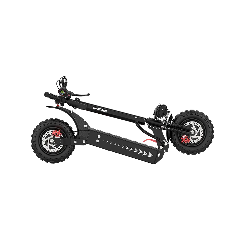 Goaltage SCT02 MotionRide Electric Scooter with Front & Rear Shock Absorber, Brake, Lights, Digital Display and Anti-theft Coded Lock Functionality Goaltage SCT02 MotionRide Electric Scooter with Front & Rear Shock Absorber, Brake, Lights, Digital Display and Anti-theft Coded Lock Functionality