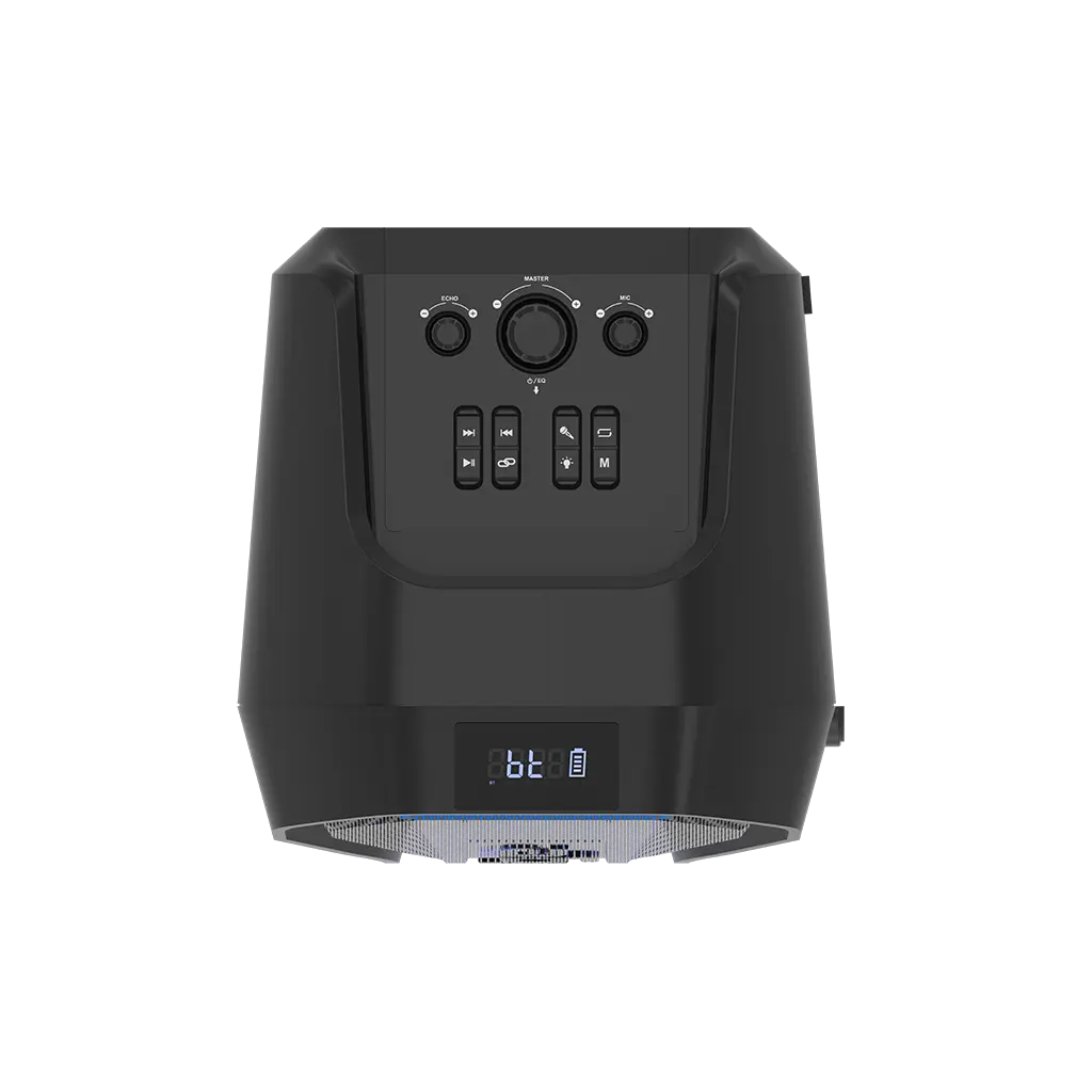 Goaltage SP15 BassFusion Party Speaker including Wireless Microphone, Multiple Connections, RGB Lights,TWS Functionality and Splash Proof Design Goaltage SP15 BassFusion Party Speaker including Wireless Microphone, Multiple Connections, RGB Lights,TWS Functionality and Splash Proof Design