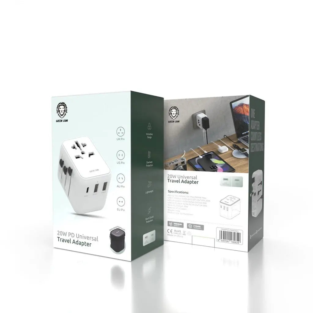 Green Lion 20W Universal Travel Adapter Green Lion 20W Universal Travel Adapter