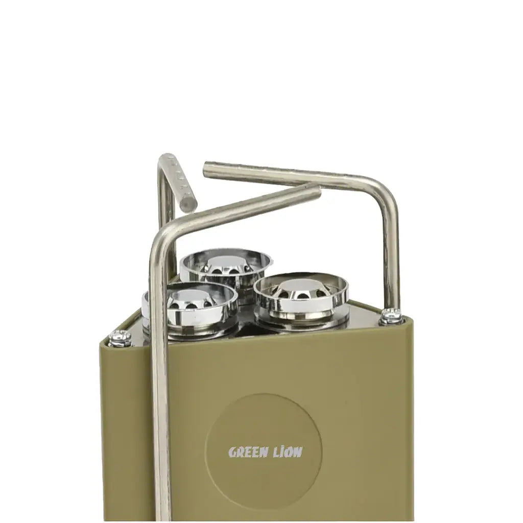 Green Lion 3-Burner Foldable Camping Stove - Khaki