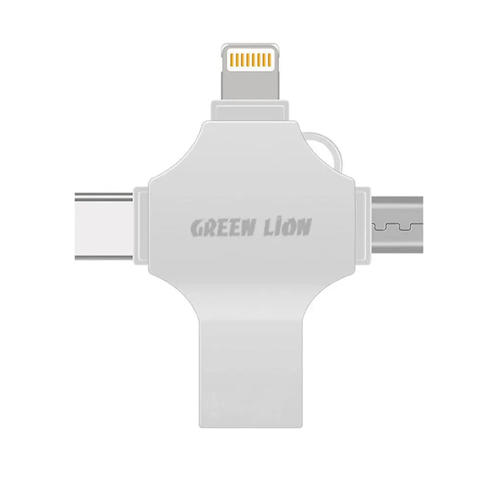 Green Lion 4-in-1 USB Flash Drive 256GB Green Lion 4-in-1 USB Flash Drive 256GB