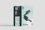 Green Lion 45W PD Car Charger with 1.2M Tough & Durable Type-C Cable - Black