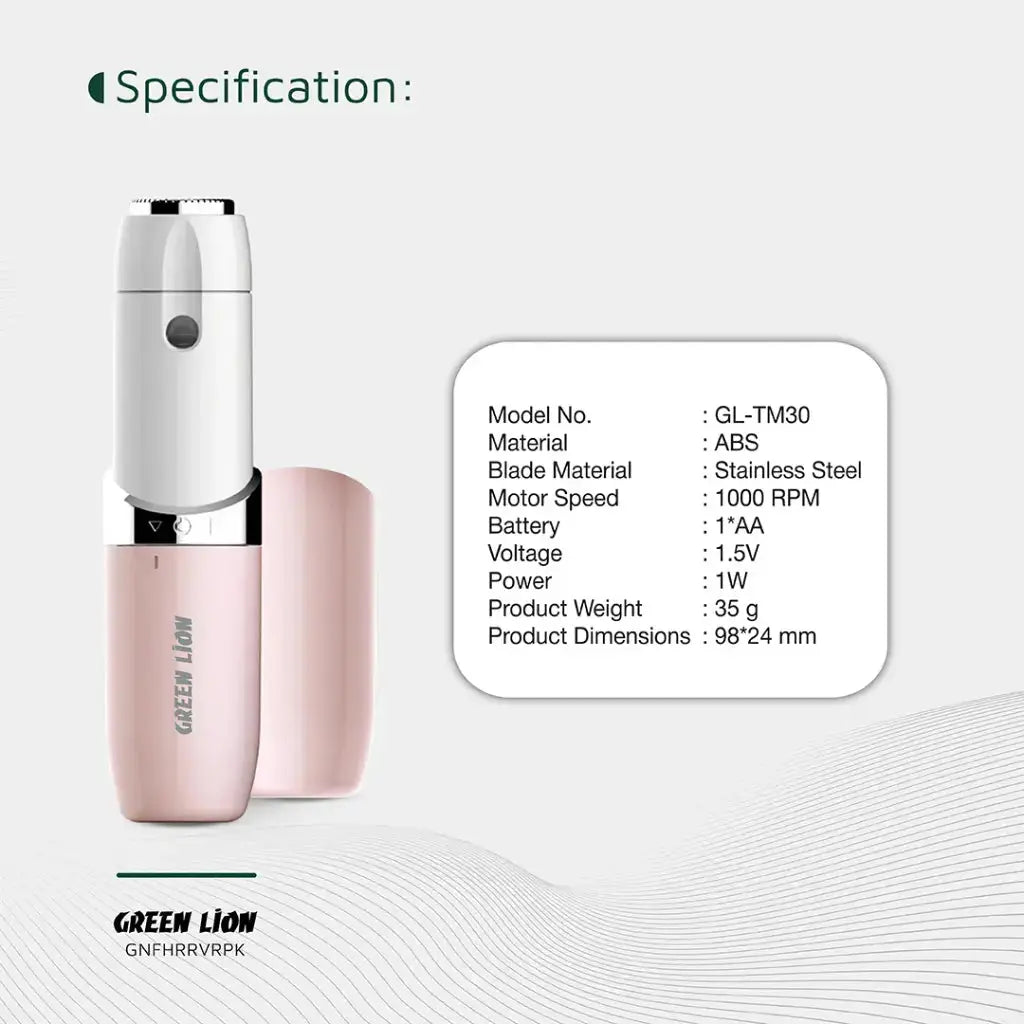 Green Lion Facial Hair Remover - Pink Green Lion Facial Hair Remover - Pink