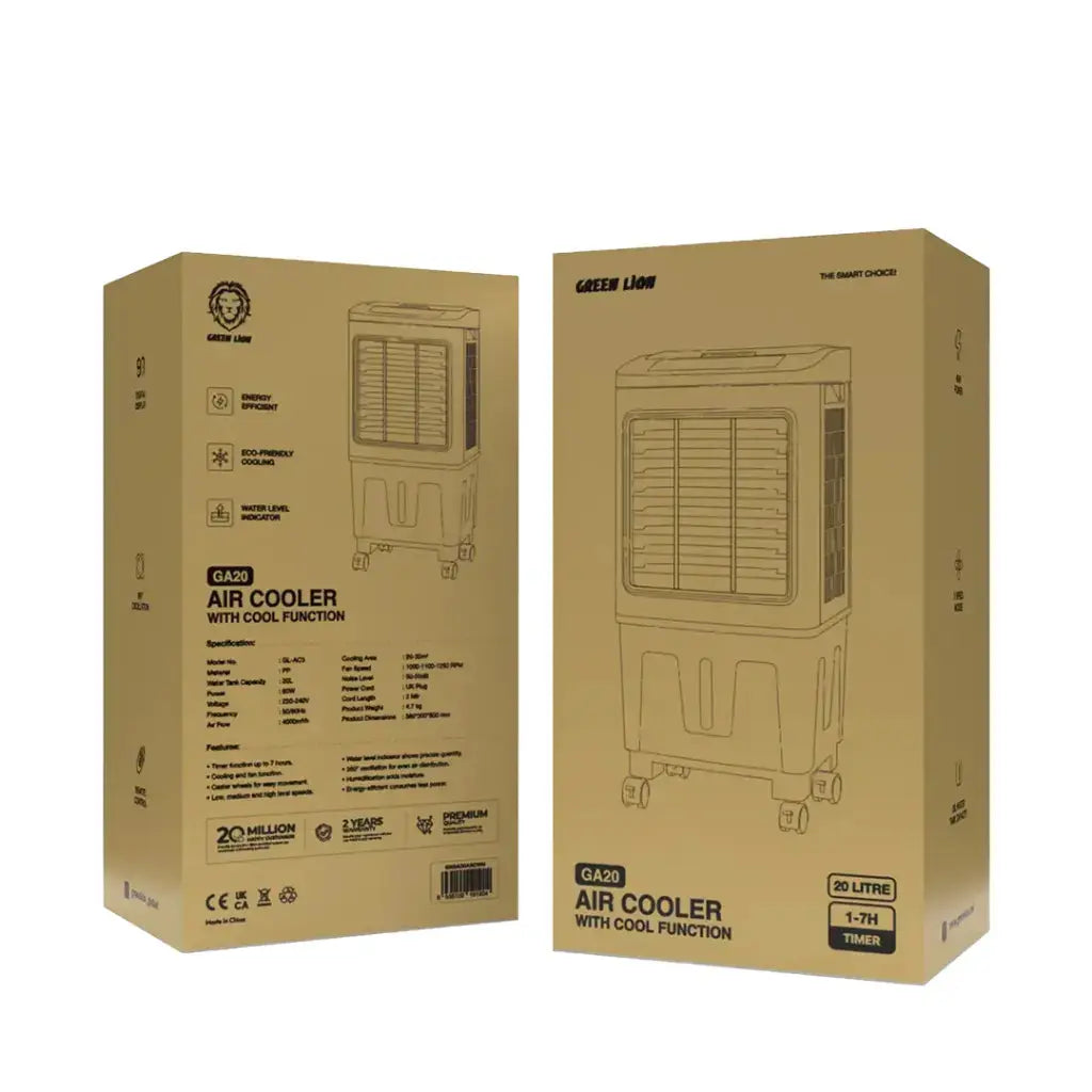 Green Lion GA20 Air Cooler with Cool Function - White/Gray Green Lion GA20 Air Cooler with Cool Function - White/Gray