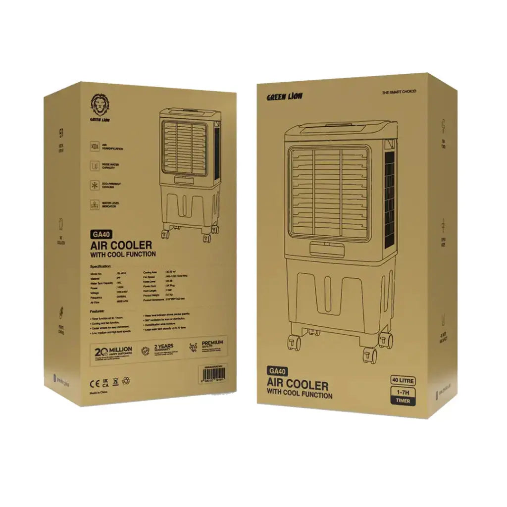 Green Lion GA40 Air Cooler with Cool Function - White/Gray Green Lion GA40 Air Cooler with Cool Function - White/Gray