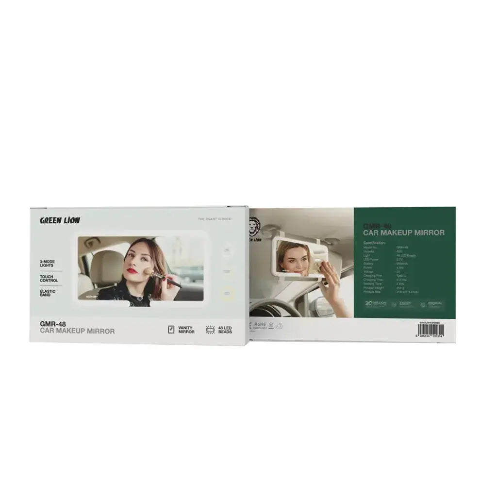 Green Lion GMR-48 Car Makeup Mirror - Beige Green Lion GMR-48 Car Makeup Mirror - Beige
