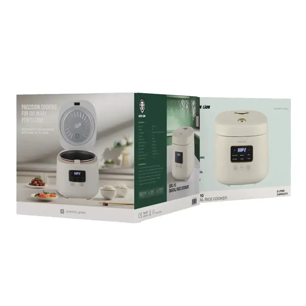 Green Lion GRC-10 Digital Rice Cooker 2L - White Green Lion GRC-10 Digital Rice Cooker 2L - White