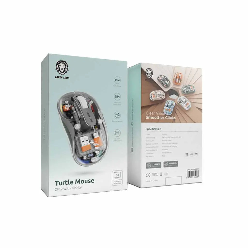 Green Lion Wireless Turtle Mouse 2400DPI Green Lion Wireless Turtle Mouse 2400DPI