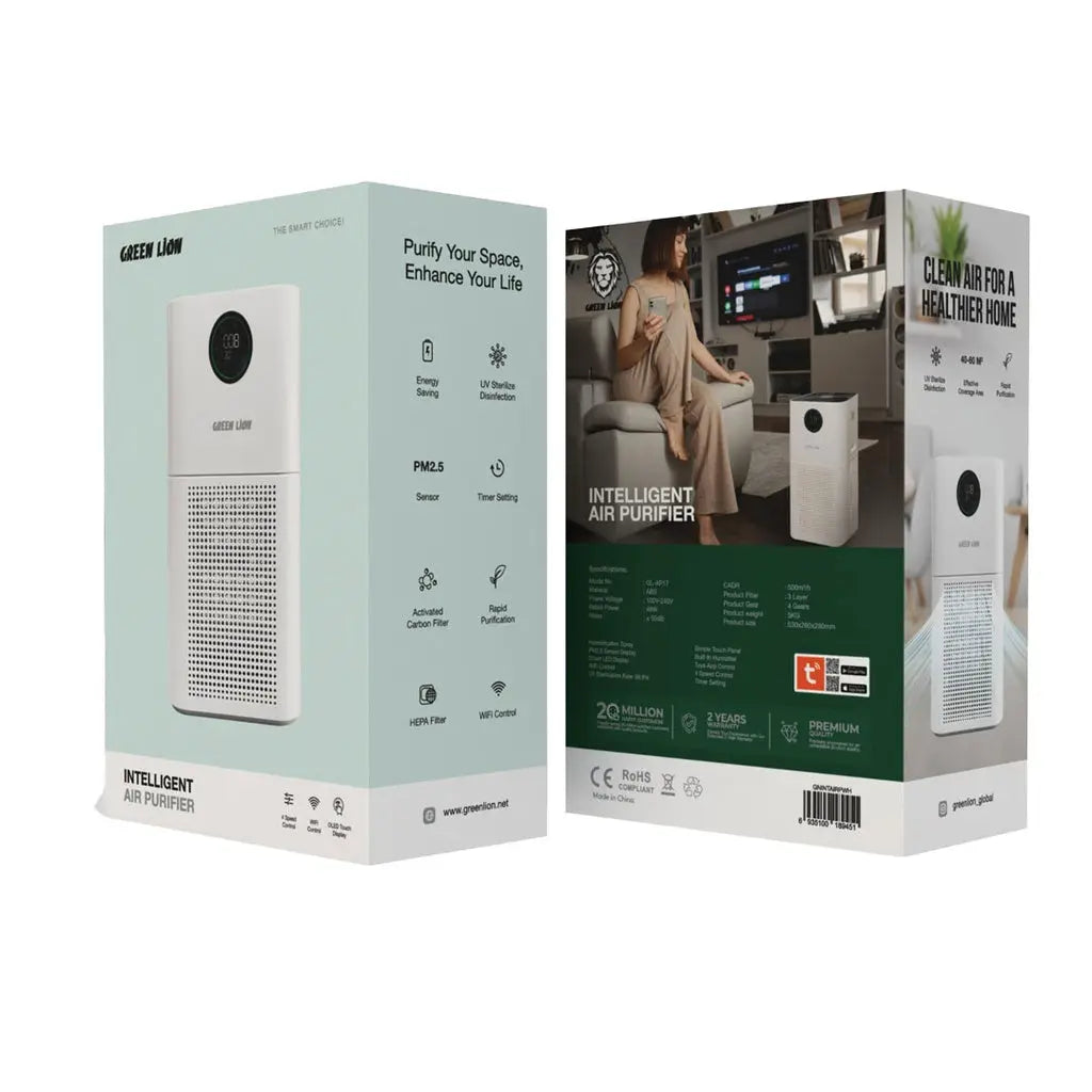 Green Lion Intelligent Air Purifier - White Green Lion Intelligent Air Purifier - White