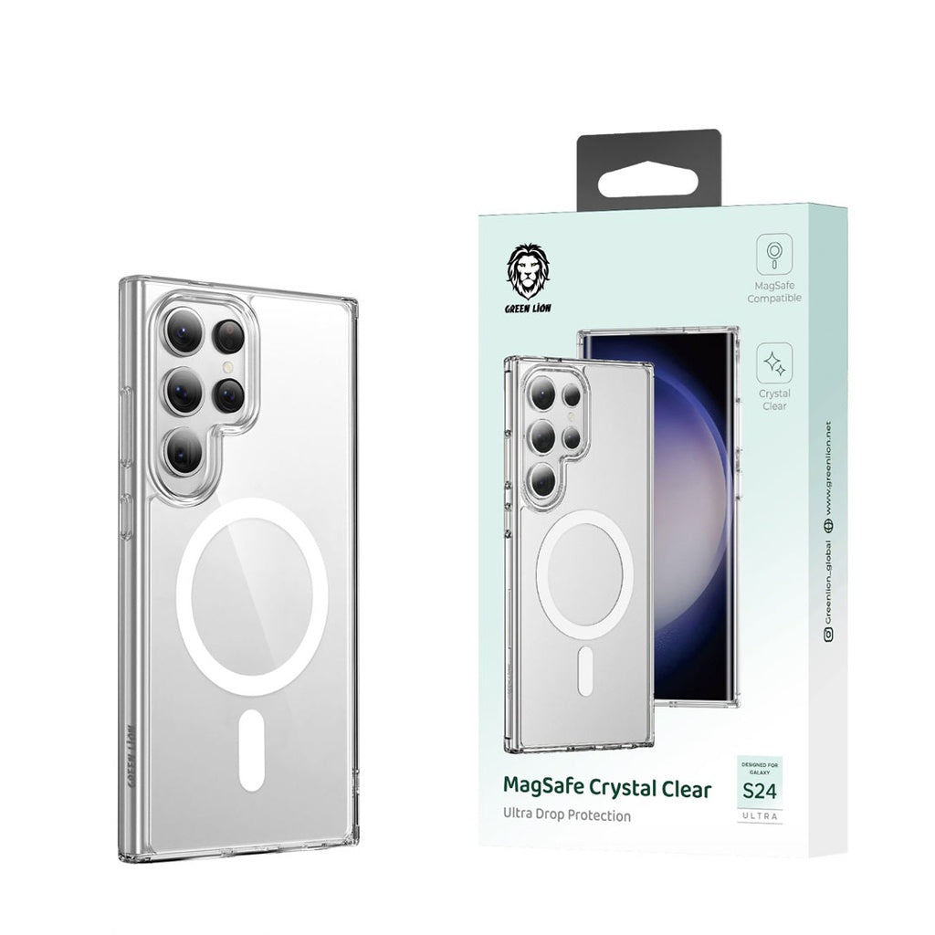 Green Lion MagSafe Crystal Case for Samsung Galaxy S24 Series