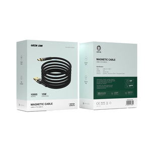 Green Lion Magnetic Cable USB-A to USB-C - Black