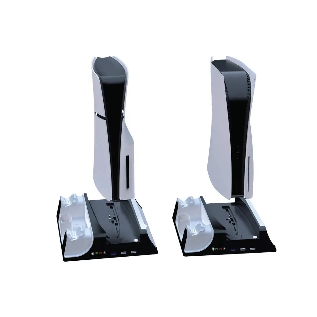 Green Lion PS5 Cooling Stand Charging Station - White Green Lion PS5 Cooling Stand Charging Station - White