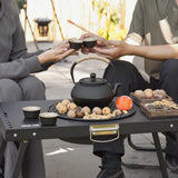 Green Lion Portable BBQ Camping Table - Black