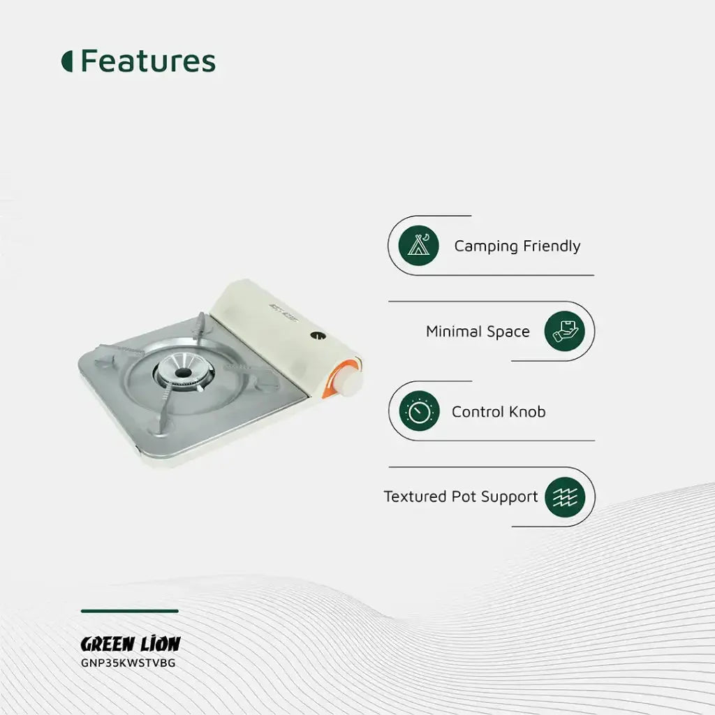 Green Lion Portable Outdoor Stove 3.5KW - Beige Green Lion Portable Outdoor Stove 3.5KW - Beige