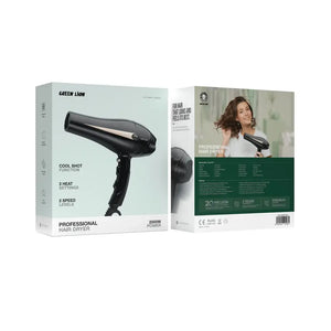 Green Lion Professional Hair Dryer 2000W - Black