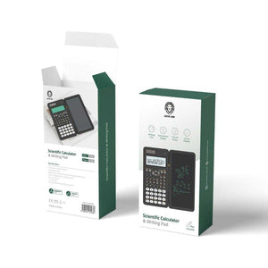 Green Lion Scientific Calculator & Writing Pad - Black