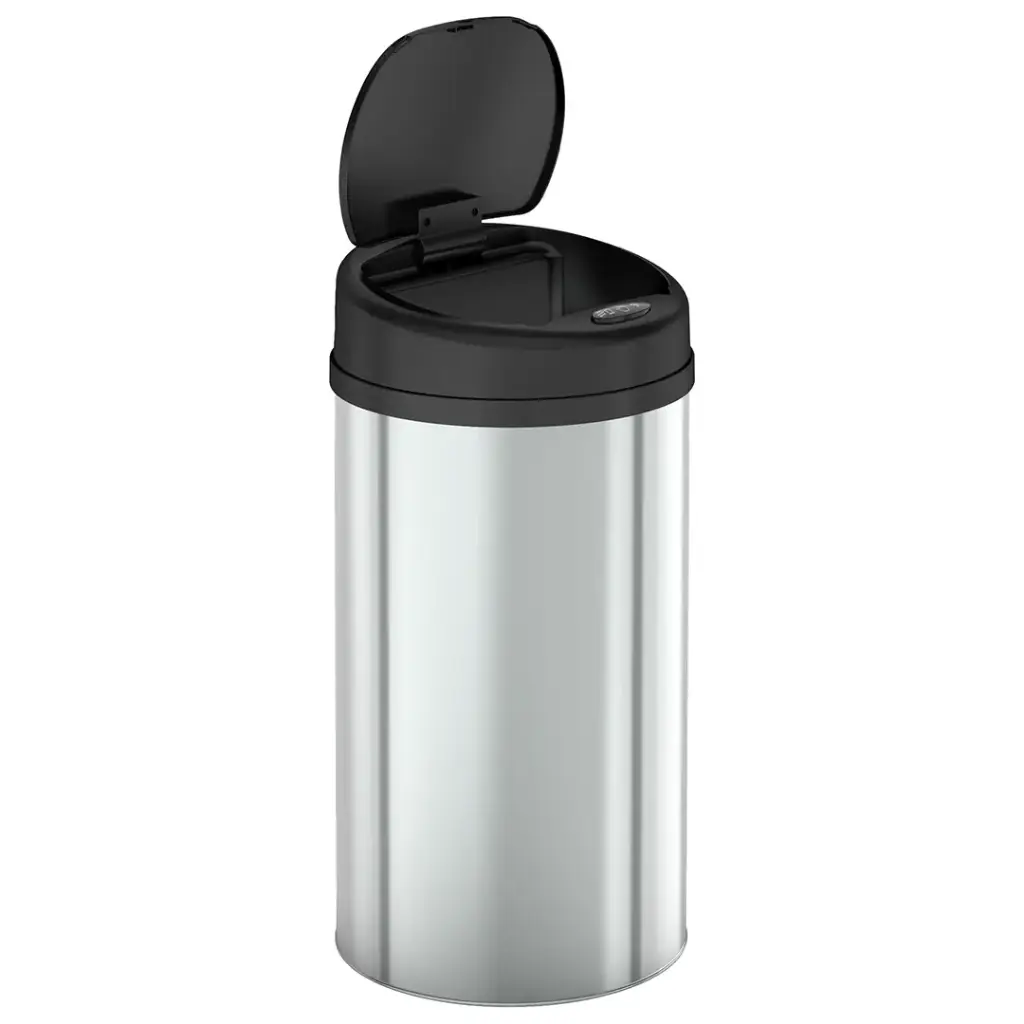 Green Lion Smart Trash Bin with 15L Capacity & Stainless Steel Material - Silver