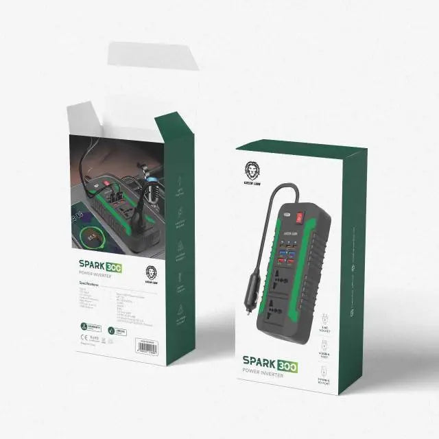 Green Lion Spark 300 Power Inverter - Black Green Lion Spark 300 Power Inverter - Black