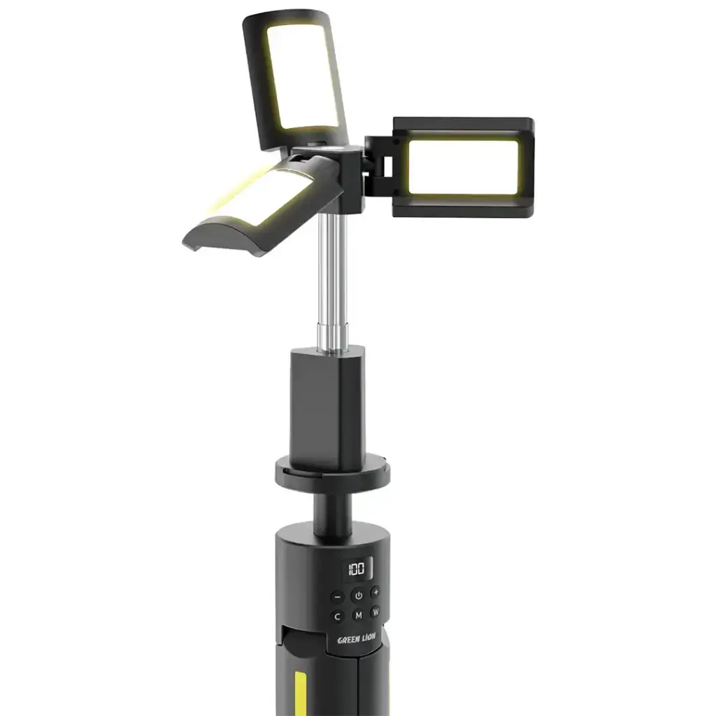 Green Lion Trio Beam Tripod Camping Light - Black Green Lion Trio Beam Tripod Camping Light - Black