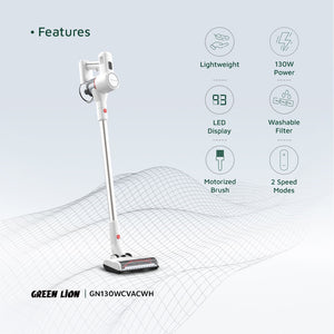 Green Lion Turbo Vacuum Cleaner - White