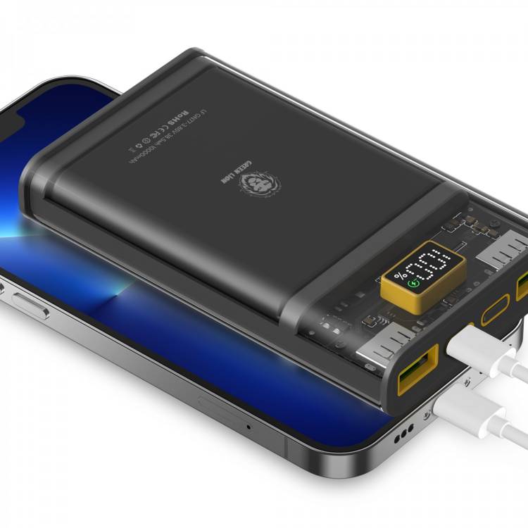 Green Super Fast Transparent Power Bank 10000mAh ( QC 22.5W + PD 20W ) Green Super Fast Transparent Power Bank 10000mAh ( QC 22.5W + PD 20W )