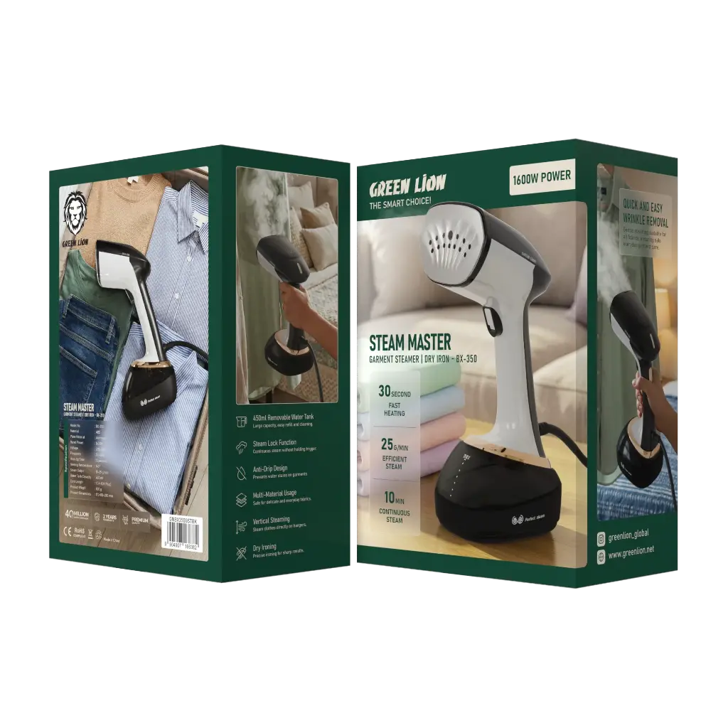 Green Lion BX-350 Garment Steamer and Dry Iron Front View