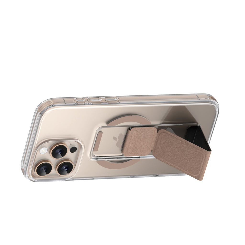 Green Lion MagSafe Leather Grip for iPhone 16 Pro Max (gold)