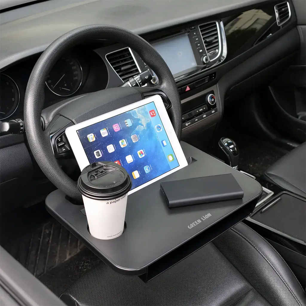 Green Lion Multi-Function Steering Wheel Tray - Black Green Lion Multi-Function Steering Wheel Tray - Black