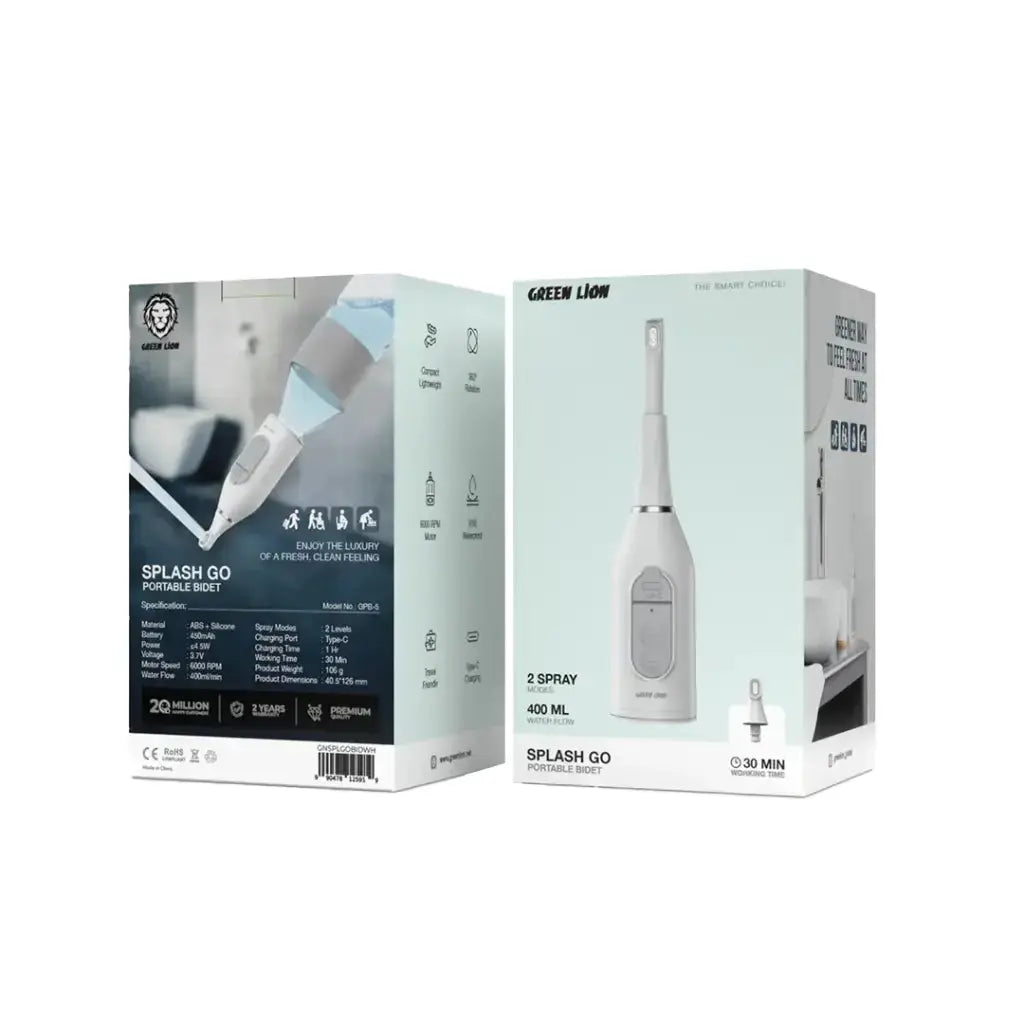 Green Lion Splash Go Portable Bidet - White Green Lion Splash Go Portable Bidet - White