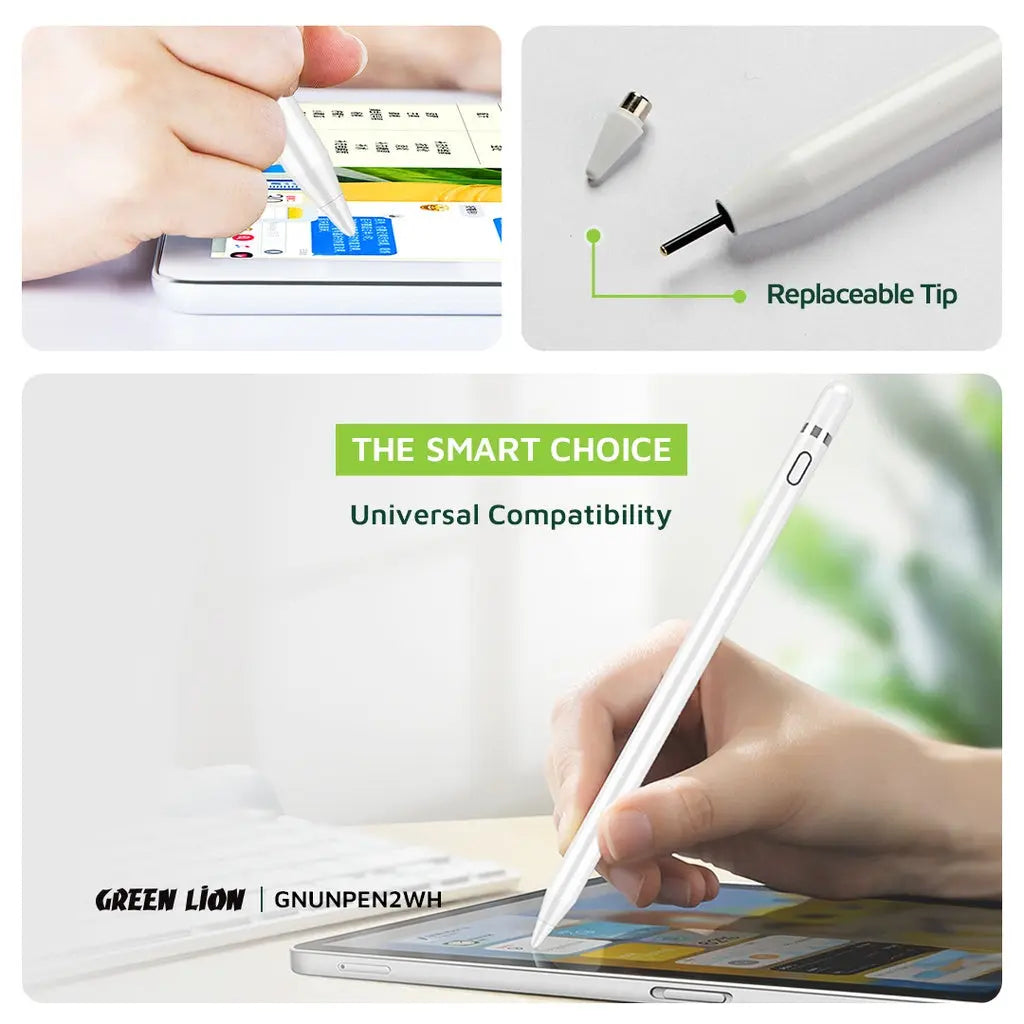 Green Lion Universal Pencil 2 - White Green Lion Universal Pencil 2 - White