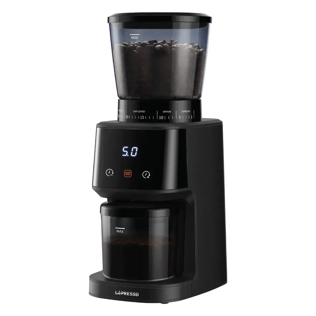 Lepresso Conical Burr Grinder - Black Lepresso Conical Burr Grinder - Black