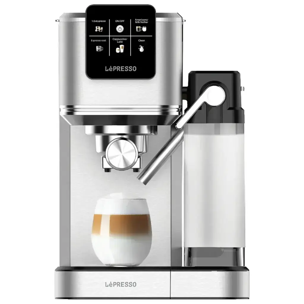 LePresso Latteo Hot & Cold Brewing Coffee Machine with Milk Frothing Function - Silver LePresso Latteo Hot & Cold Brewing Coffee Machine with Milk Frothing Function - Silver