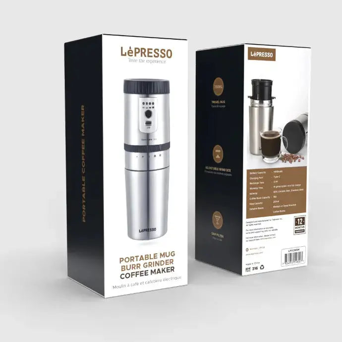 LePresso Portable Mug Burr Grinder Coffee Maker LePresso Portable Mug Burr Grinder Coffee Maker