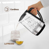 LePresso 360 Transparent Quick-Boil Glass Kettle