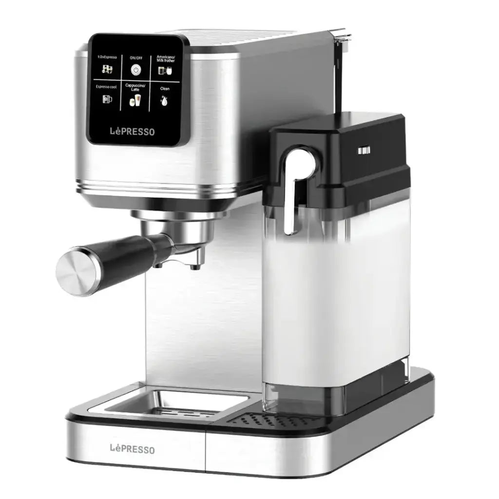 LePresso Latteo Hot & Cold Brewing Coffee Machine with Milk Frothing Function - Silver LePresso Latteo Hot & Cold Brewing Coffee Machine with Milk Frothing Function - Silver