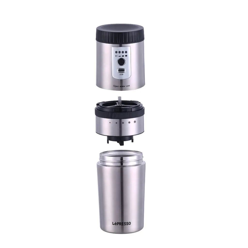 LePresso Portable Mug Burr Grinder Coffee Maker LePresso Portable Mug Burr Grinder Coffee Maker