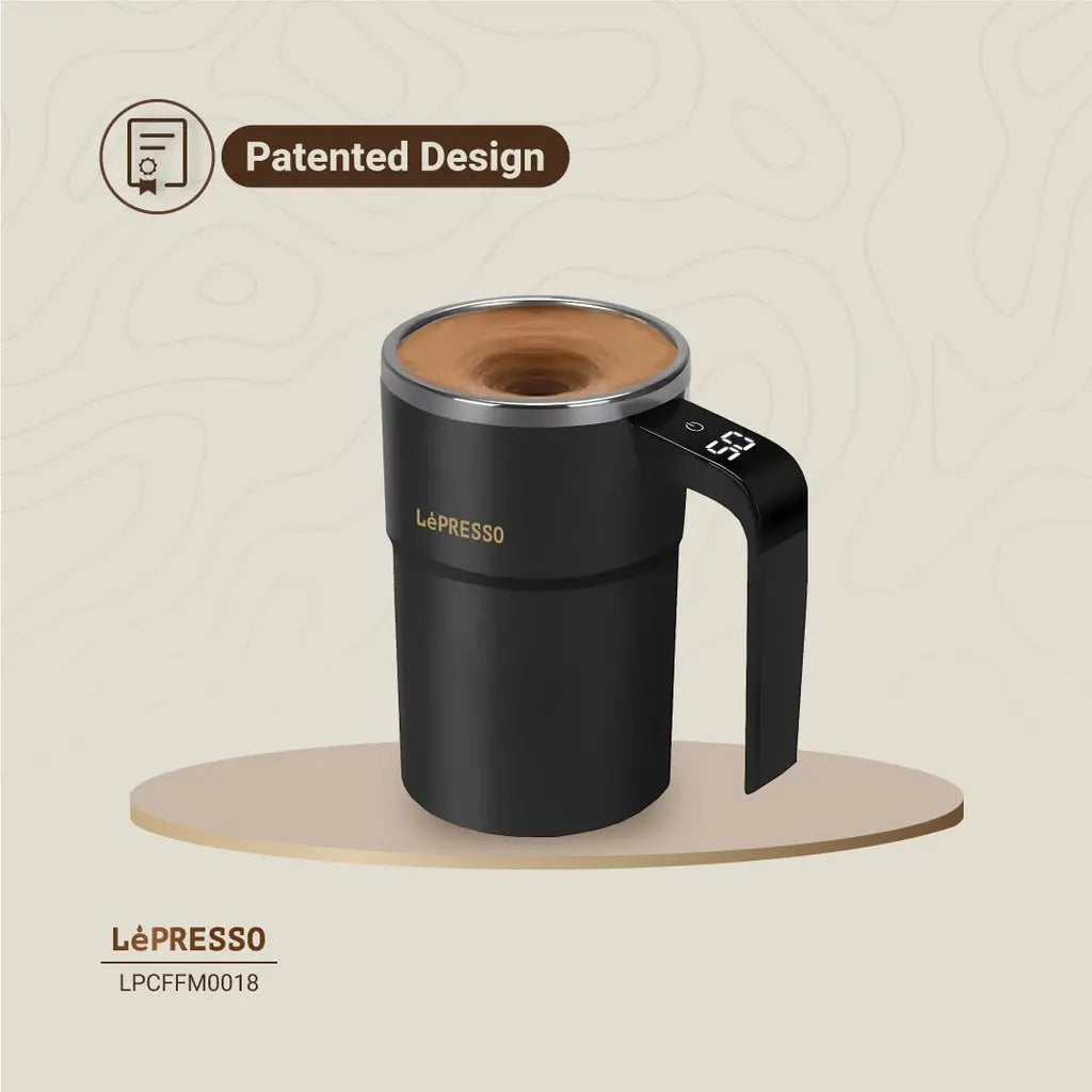 LePresso Stirmagic Auto Stirring Mug - Black LePresso Stirmagic Auto Stirring Mug - Black