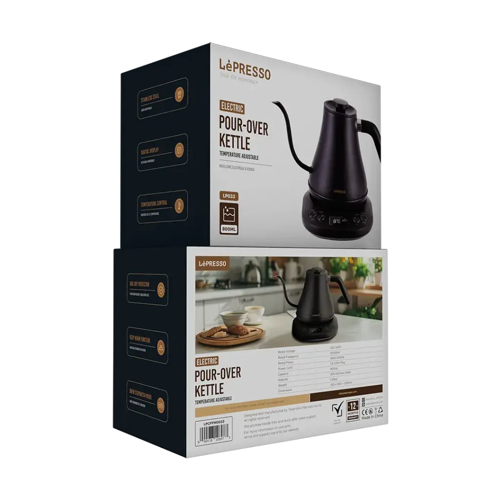 Lepresso Electric Pour-Over Kettle - Black