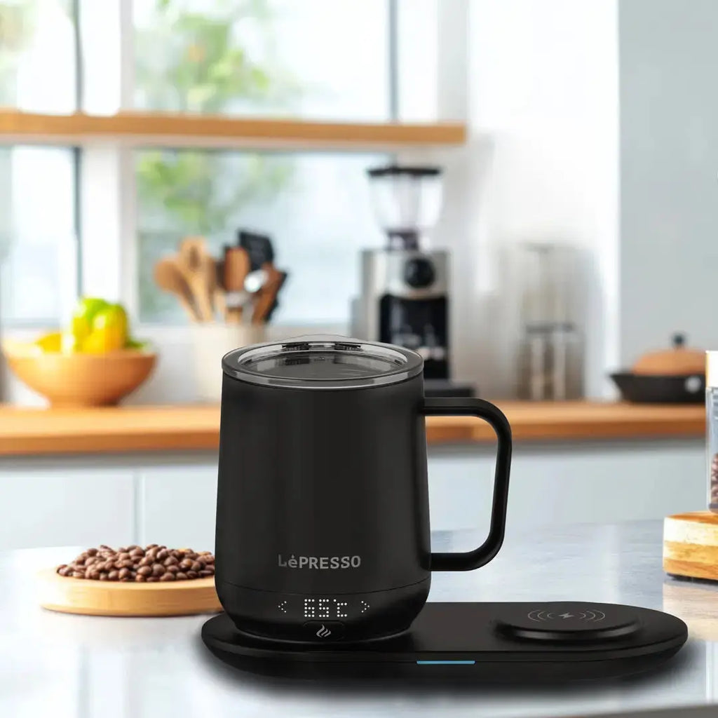 Lepresso Smart Heating Mug - Black Lepresso Smart Heating Mug - Black