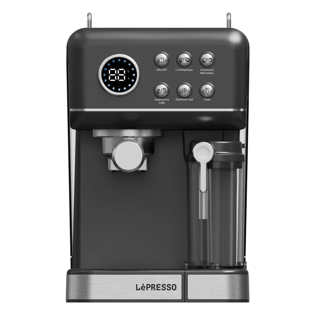 Lepresso Marzette Coffee Maker with Milk Tank Black Qatar