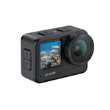 Porodo Lifestyle Fully Waterproof UHD Action Camera Dual Display With Video Stabilisation