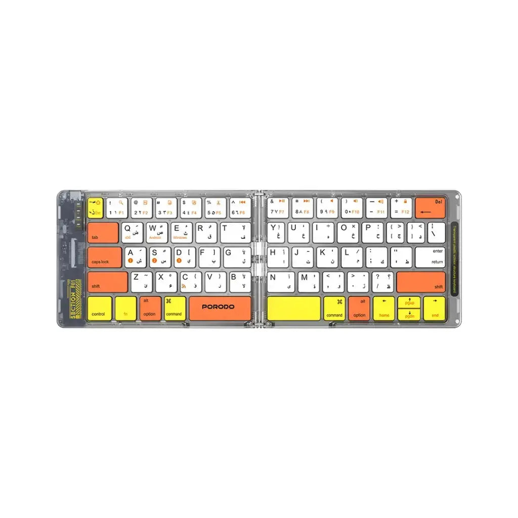 Porodo Crystal Shell Wireless Keyboard Porodo Crystal Shell Wireless Keyboard