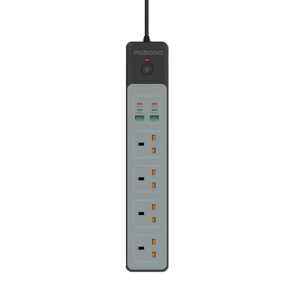 Porodo 4AC 65W 3000W Power Strip Porodo 4AC 65W 3000W Power Strip