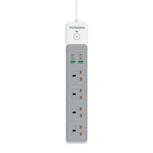 Porodo 4AC 65W 3000W Power Strip