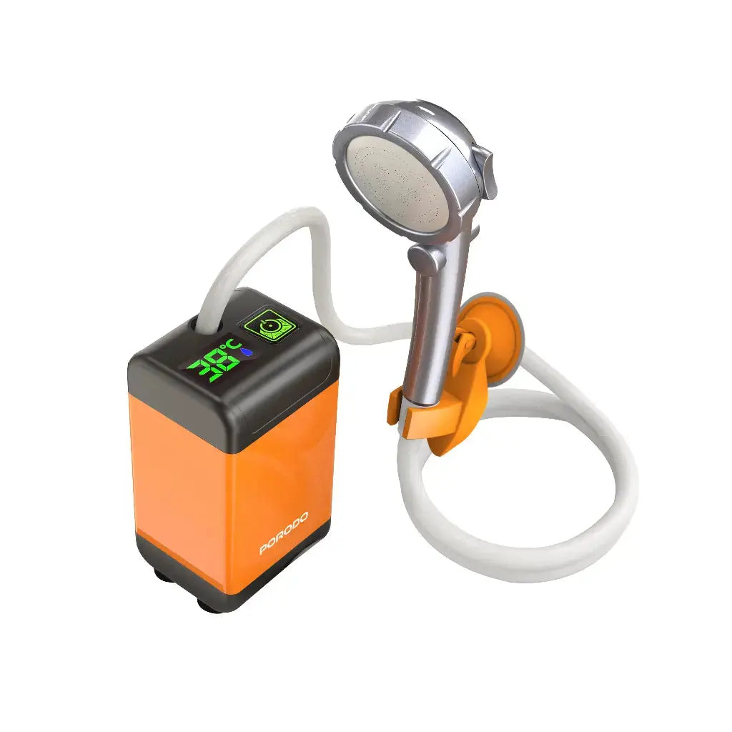 Porodo Lifestyle Portable Electric Shower Pump - Orange Porodo Lifestyle Portable Electric Shower Pump - Orange
