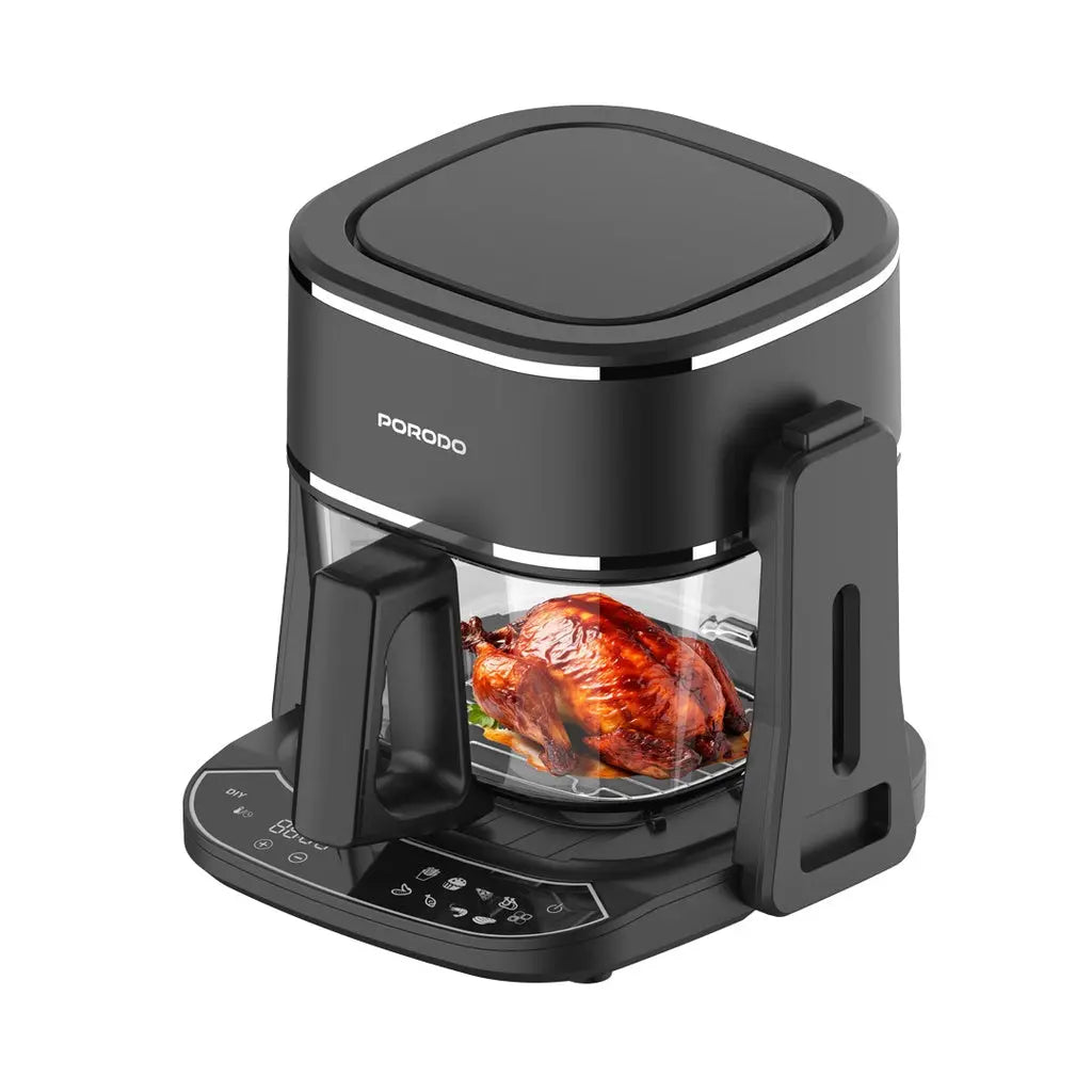 Porodo Lifestyle Dual Design Air Fryer & Grill - Black Porodo Lifestyle Dual Design Air Fryer & Grill - Black