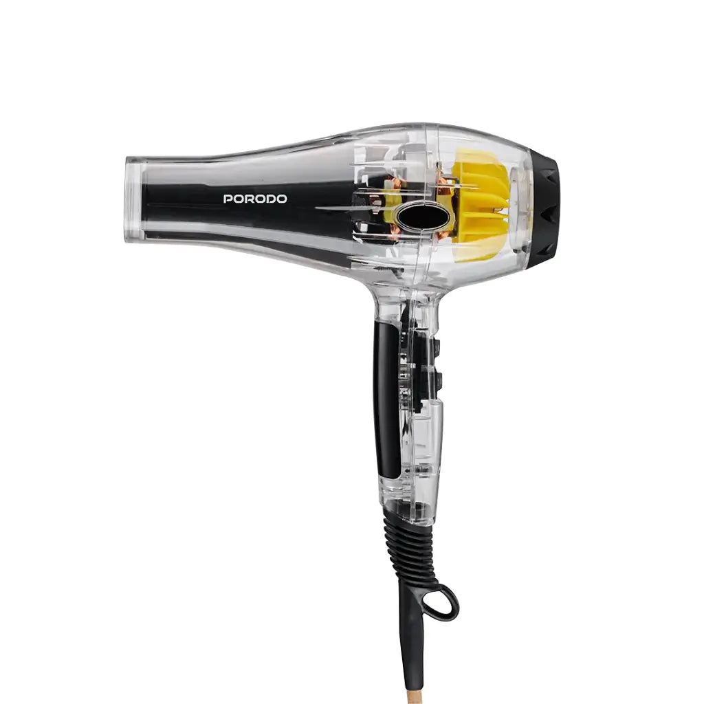 Porodo Lifestyle Crystal Shell Hair Dryer - Black