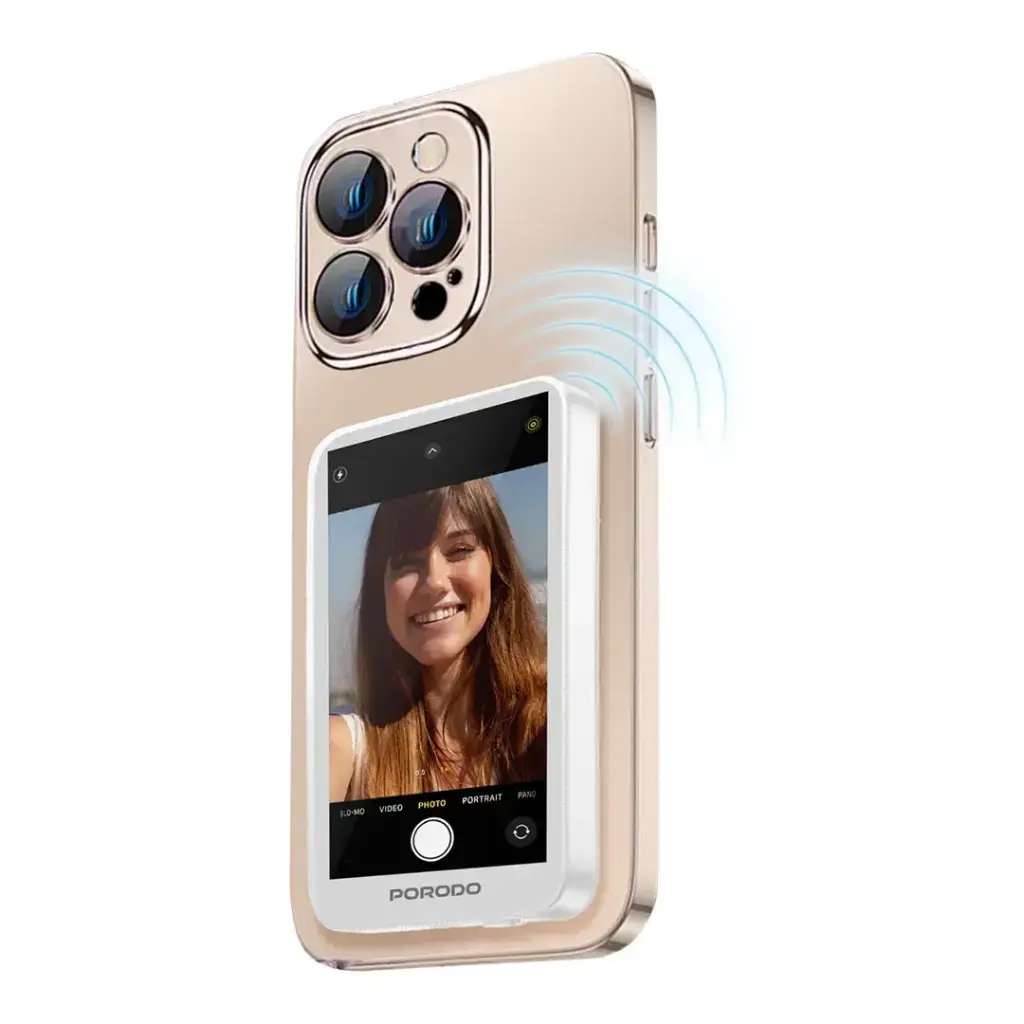 Porodo Lifestyle Selfie Screen Monitor Magnetic Mirroring Device Porodo Lifestyle Selfie Screen Monitor Magnetic Mirroring Device