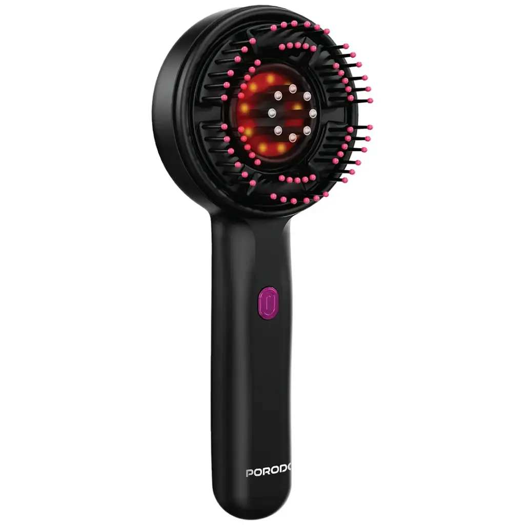 Porodo Lifestyle Red Light Therapy Scalp Massage Comb - Black Porodo Lifestyle Red Light Therapy Scalp Massage Comb - Black
