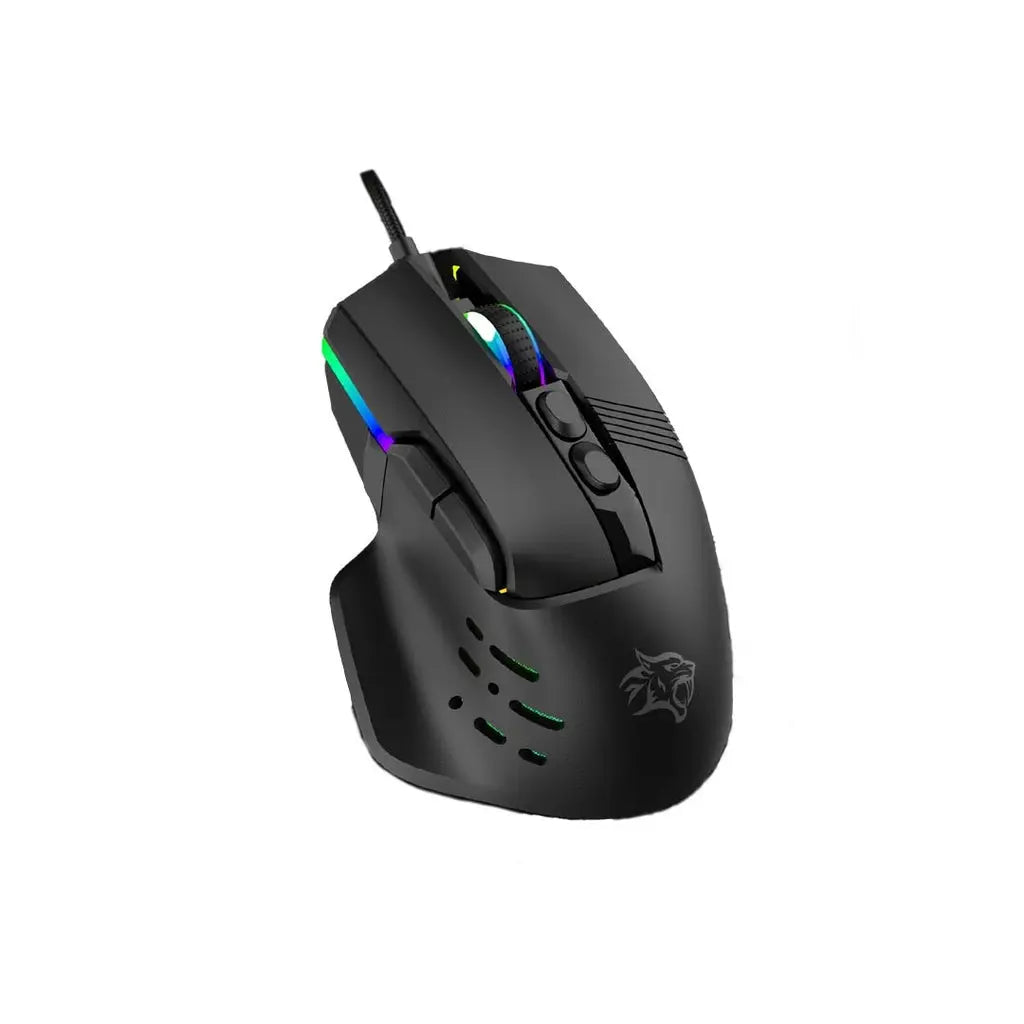 Porodo Gaming 9D Wired Mouse DPI 12800 with 13 Modes RGB Light - Black Porodo Gaming 9D Wired Mouse DPI 12800 with 13 Modes RGB Light - Black